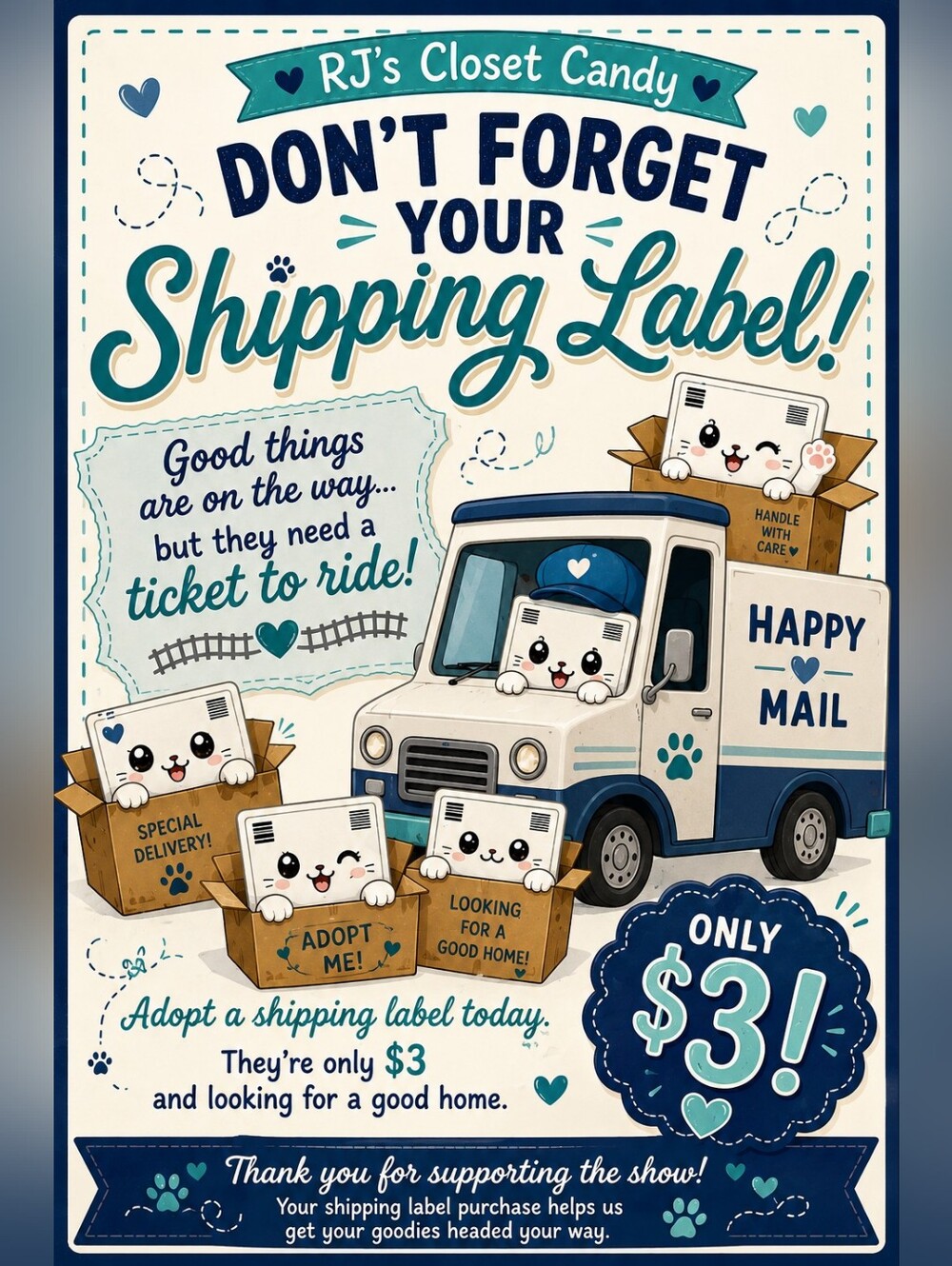 Prize Shipping Label